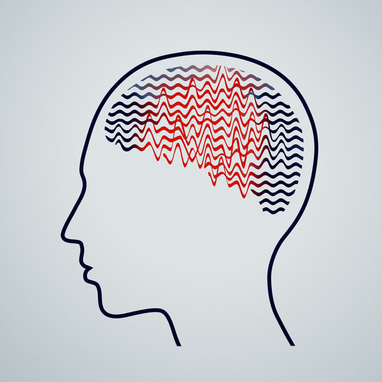 53155168 - human brain with epilepsy activity, epilepsy awareness, vector illustration