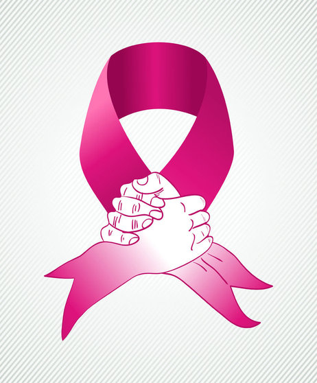 22187842 - global collaboration breast cancer awareness concept illustration